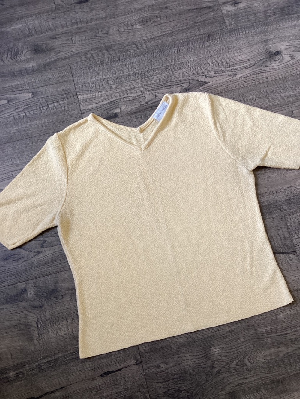 SARAH ARIZONA Pastel Yellow Boxy Shirt